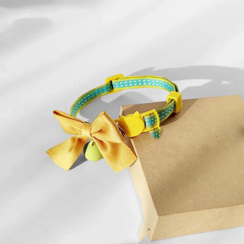 Bell Bow Tie Cat Collar