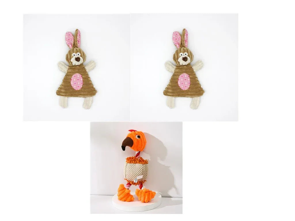 Pet Donkey Shape Corduroy Chew Toy For Dog - Rdecommerce