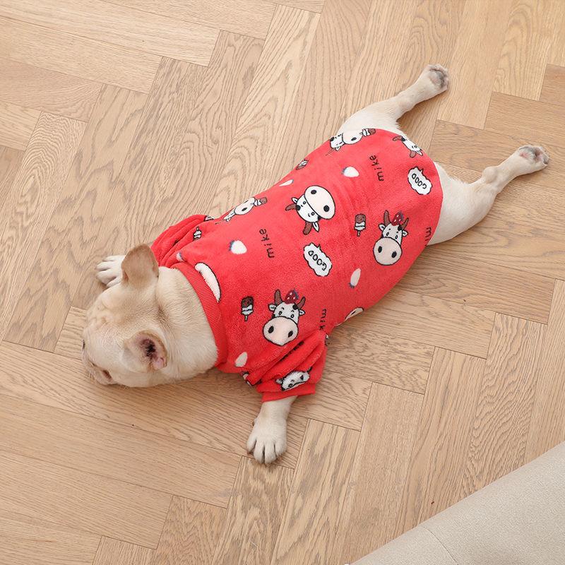French Plush Pet Pajamas