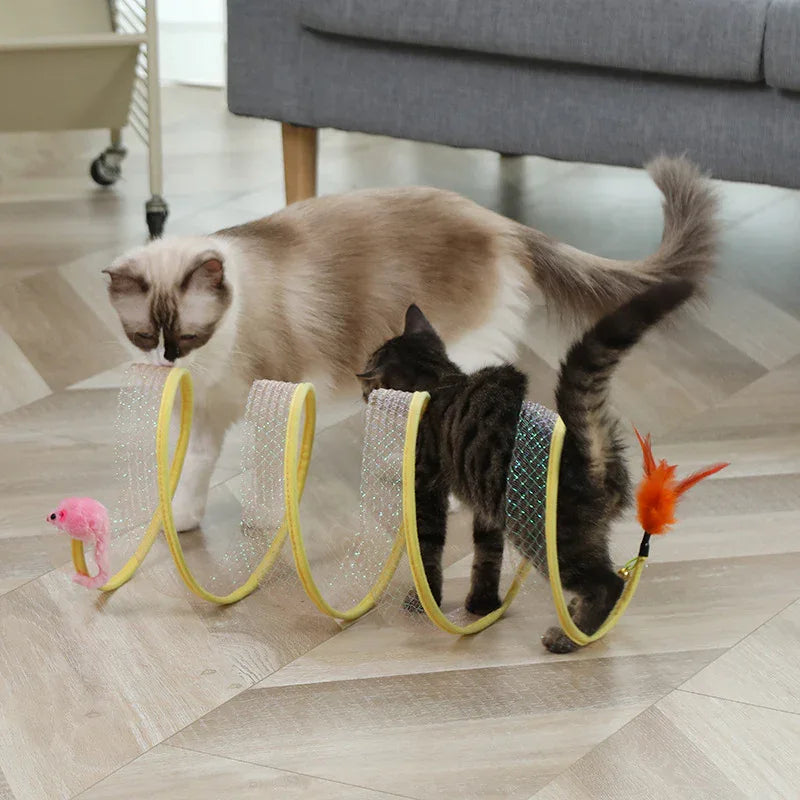 Mouse Ball Cat Tunnel Toy
