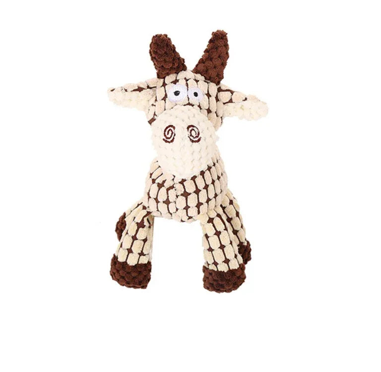 Pet Donkey Shape Corduroy Chew Toy For Dog - Rdecommerce