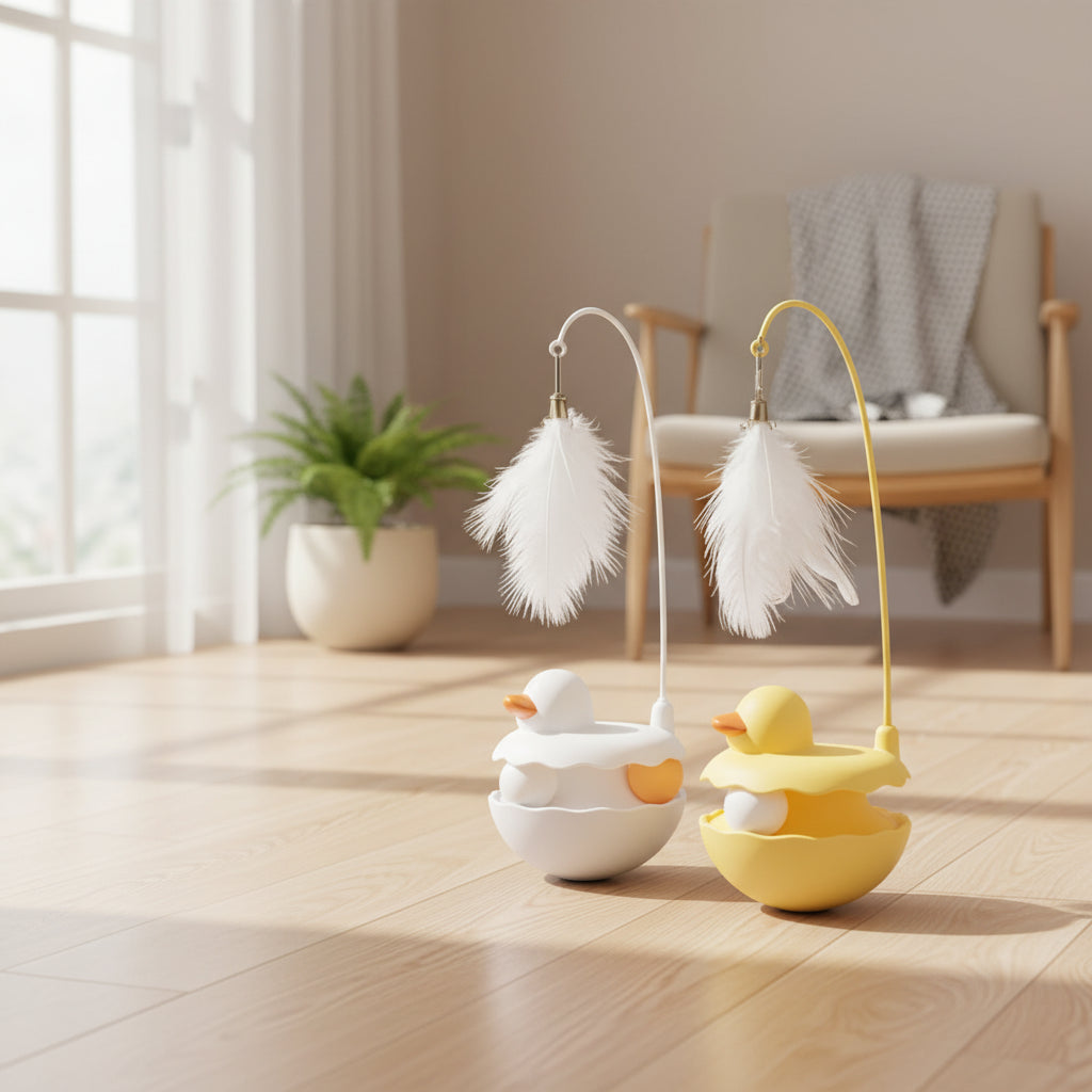 Interactive Duck Cat Toy - [Zoro Pets]