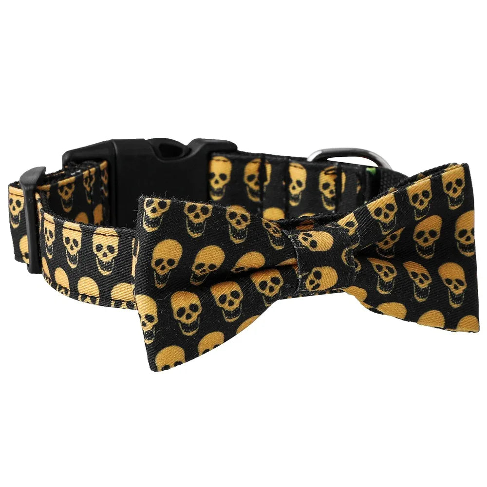 Skull Bat Pet Collar