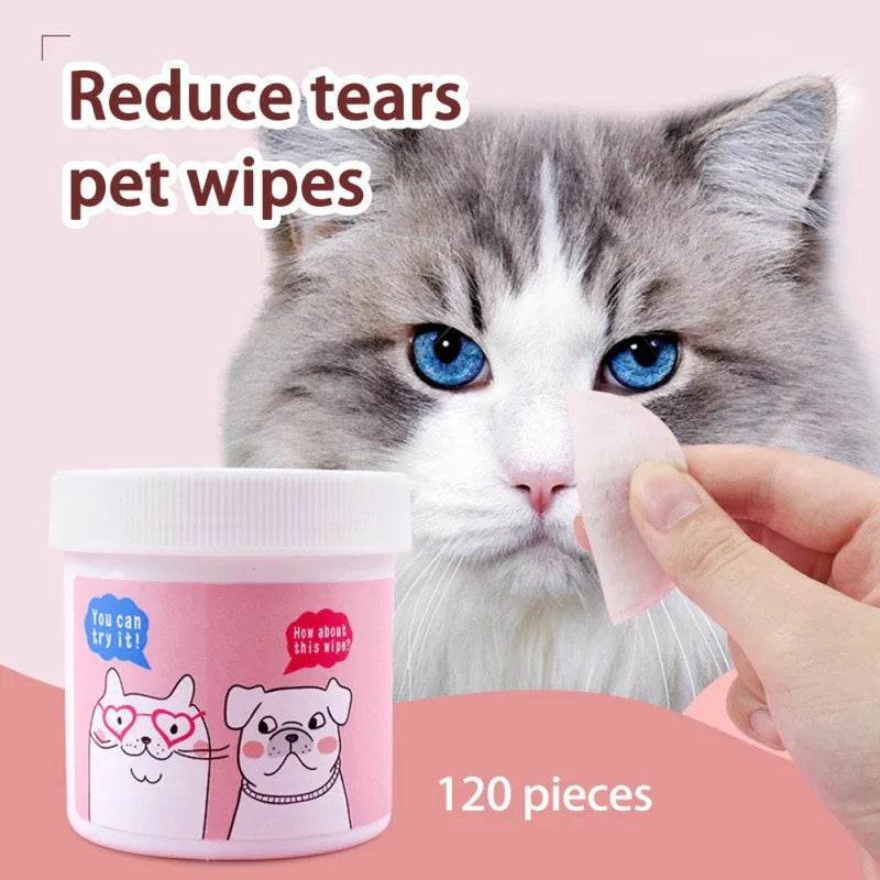 120 Pcs Non-Woven Pet Eye Cleaning Wipes - Zoro Pets