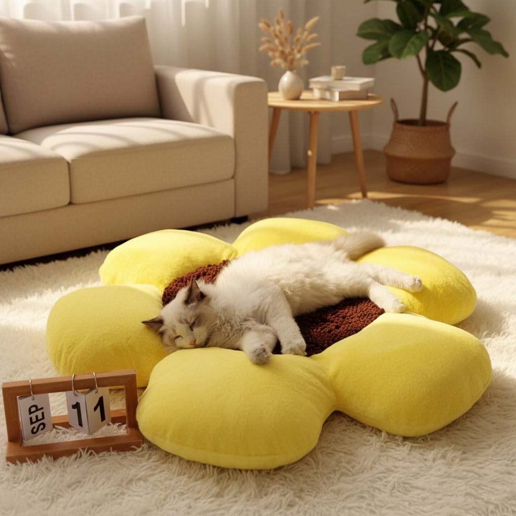 Round Plush Pet Bed - [Zoro Pets]