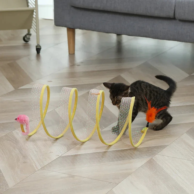 Mouse Ball Cat Tunnel Toy