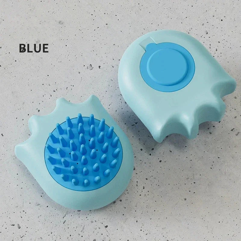 Pet Massage Bath Brush with Shampoo Box - Rdecommerce
