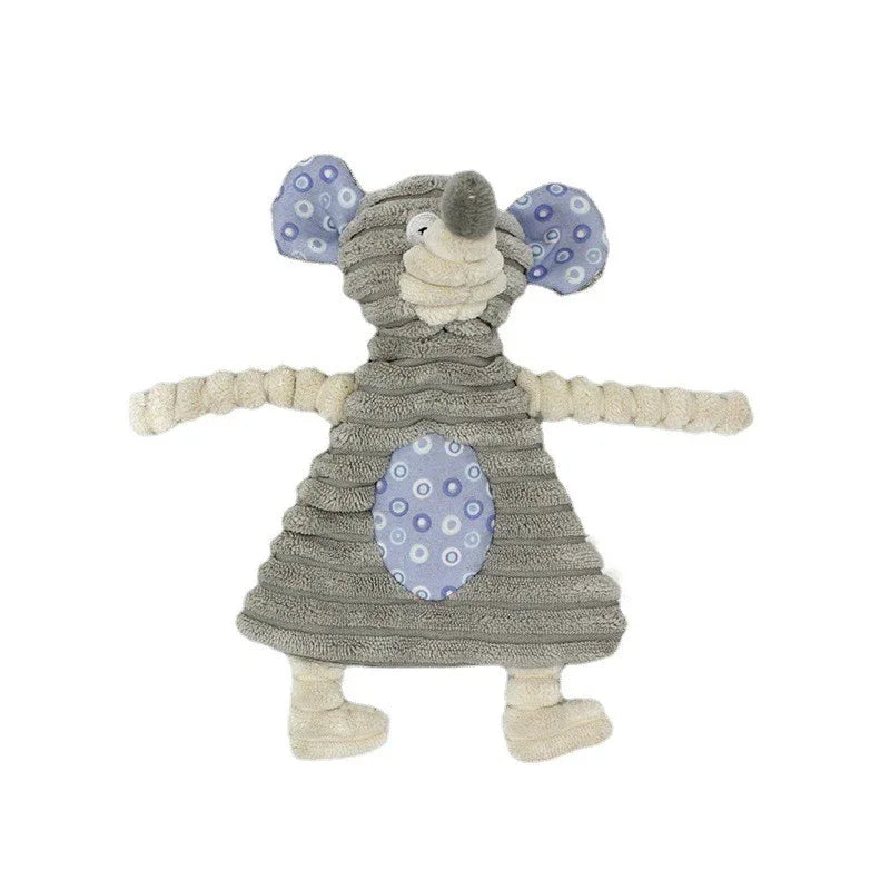 Pet Donkey Shape Corduroy Chew Toy For Dog - Rdecommerce