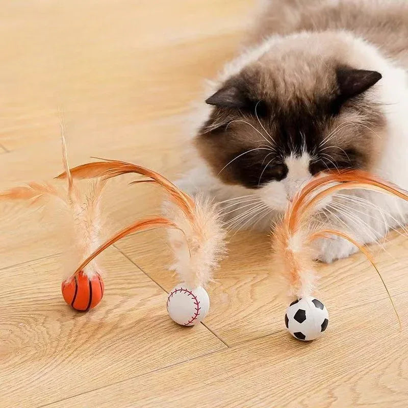 Feather Bounce Cat Toy