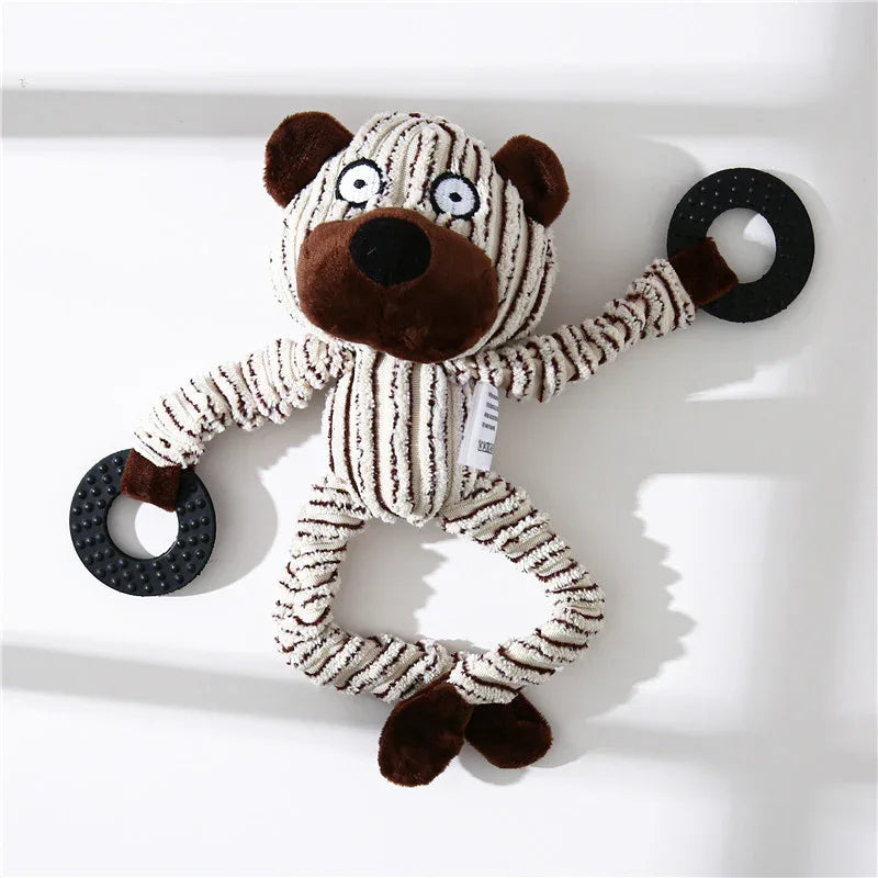 Pet Donkey Shape Corduroy Chew Toy For Dog - Rdecommerce