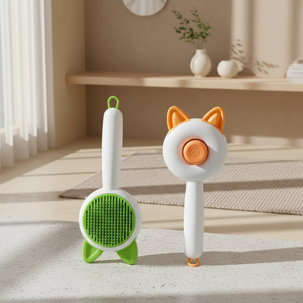 Self-Cleaning Pet Grooming Brush - [Zoro Pets]