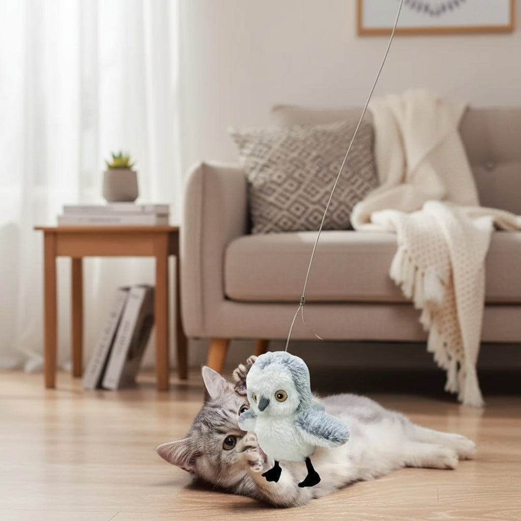 Interactive Flapping Bird Cat Toy - [Zoro Pets]