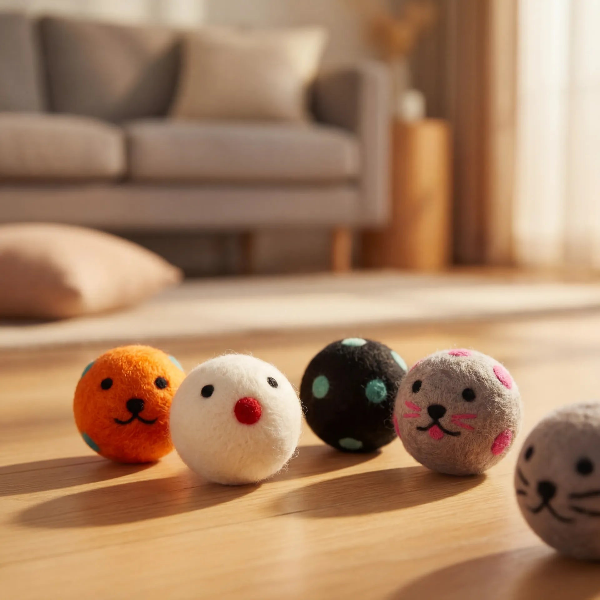 Colorful Felt Ball Cat Toy — Zoro Pets