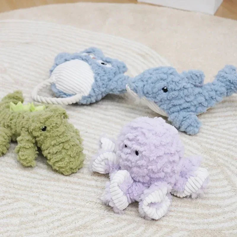 Corduroy Plush Dog Toy