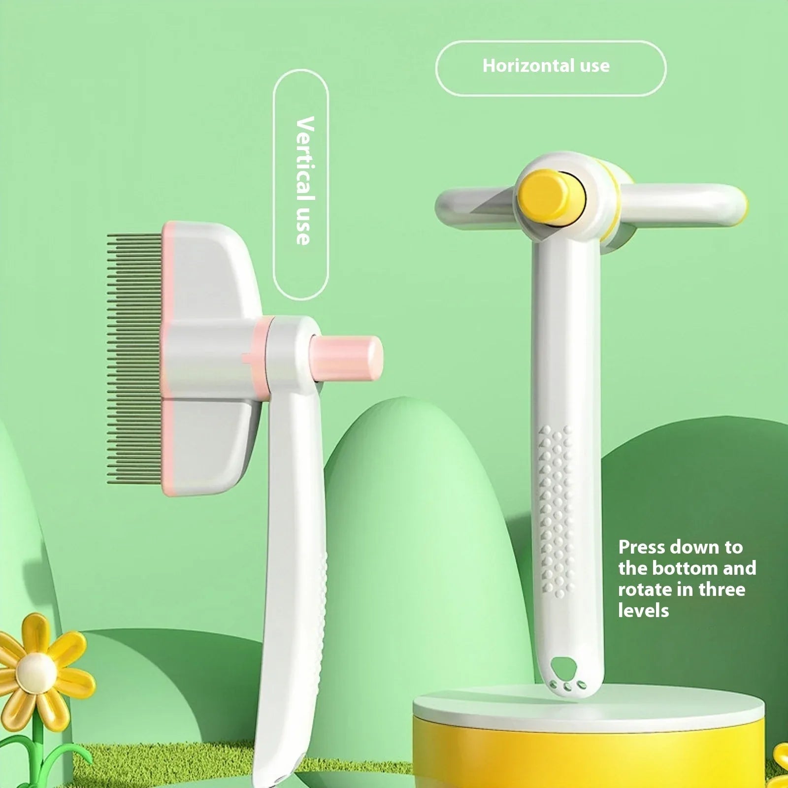 Self-Cleaning Flea Comb