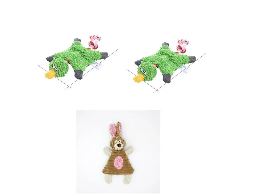 Pet Donkey Shape Corduroy Chew Toy For Dog - Rdecommerce