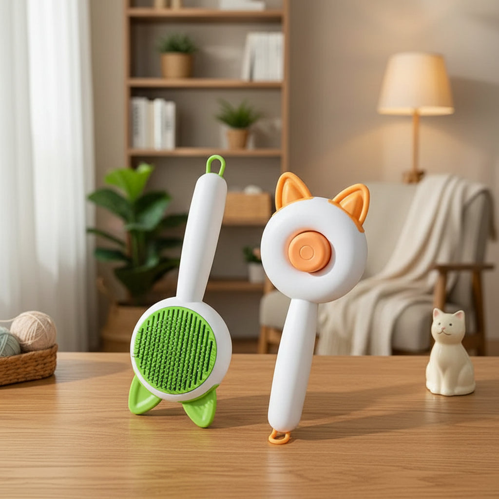 Self-Cleaning Pet Grooming Brush - [Zoro Pets]