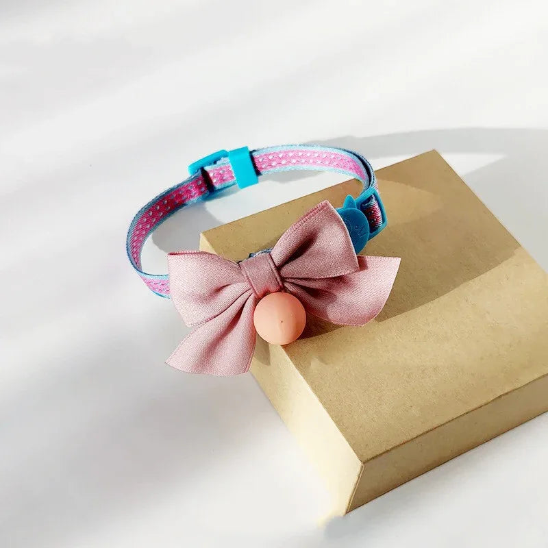 Bell Bow Tie Cat Collar