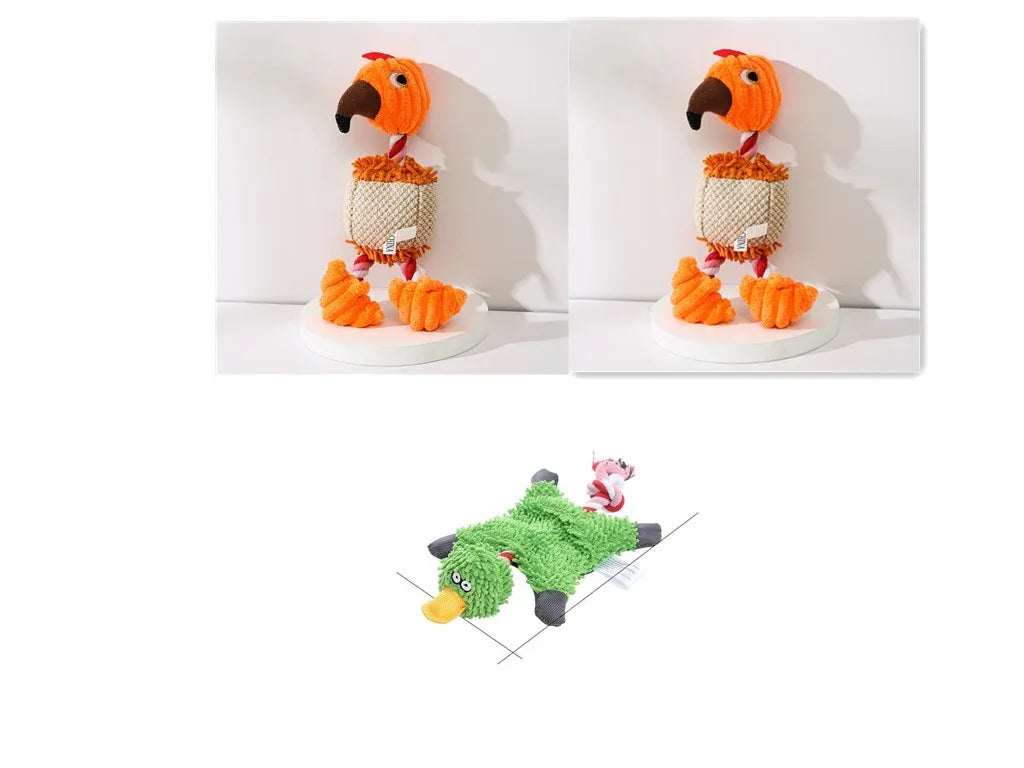 Pet Donkey Shape Corduroy Chew Toy For Dog - Rdecommerce