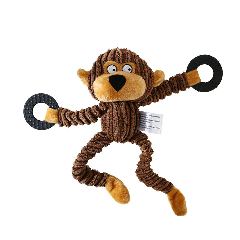 Pet Donkey Shape Corduroy Chew Toy For Dog - Rdecommerce