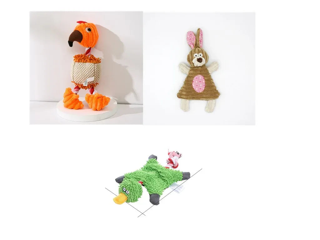 Pet Donkey Shape Corduroy Chew Toy For Dog - Rdecommerce