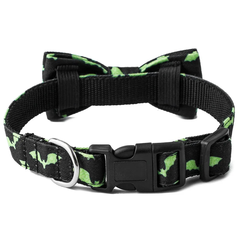 Skull Bat Pet Collar