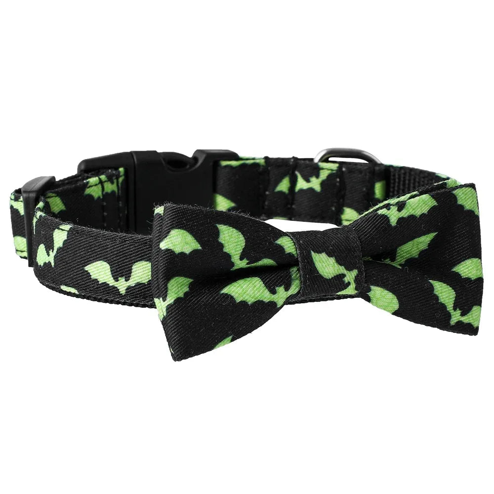 Skull Bat Pet Collar