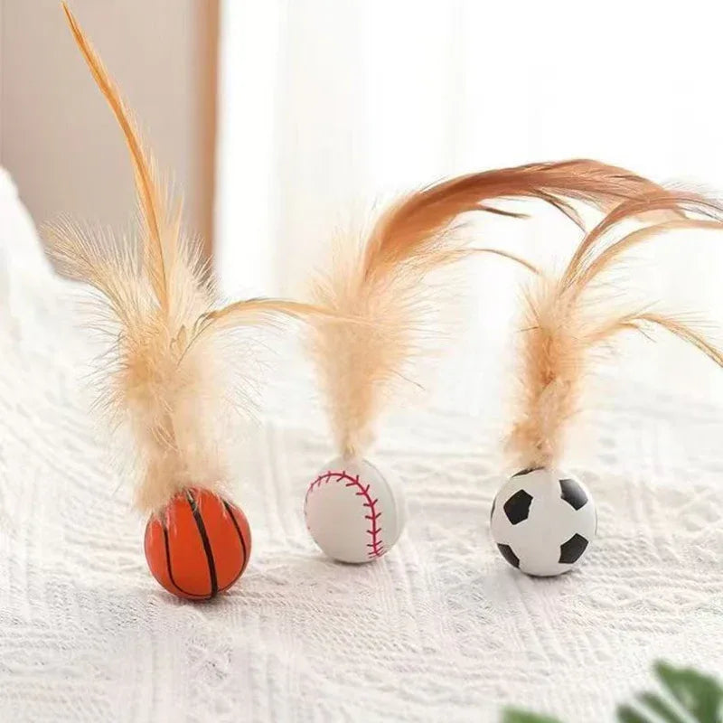 Feather Bounce Cat Toy