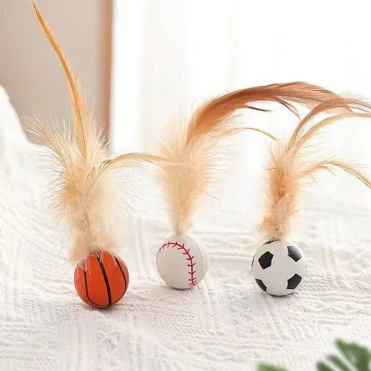 Feather Bounce Cat Toy