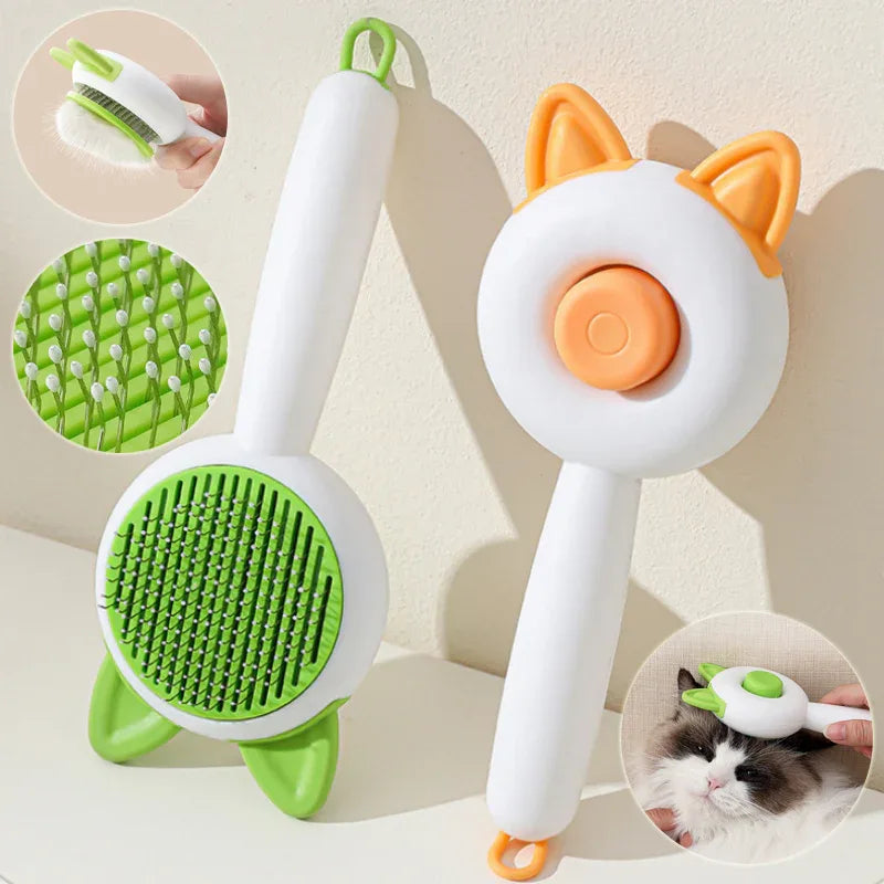 Self-Cleaning Grooming Brush