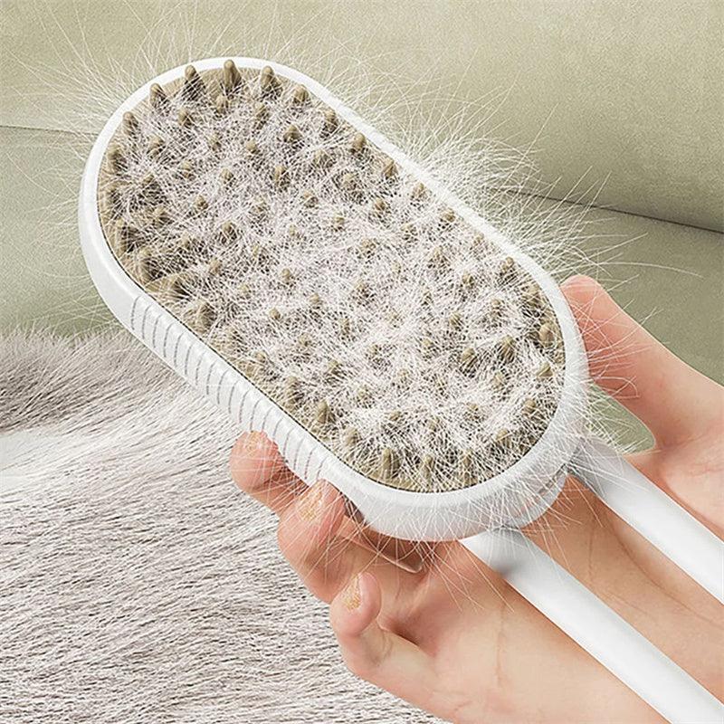 3 In 1 Electric Spray Cat Steam Brush - Zoro Pets